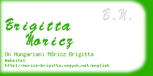 brigitta moricz business card